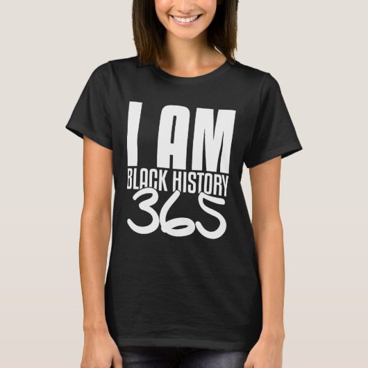 T-shirt Je Suis Noir Histoire 365 Black Pride (Devant)