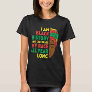 T-shirt Je Suis Noir Histoire Africaine Américaine Femme K
