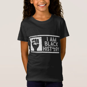 T-Shirt Je Suis Noir Histoire BHM Fierté Black Heritage Af