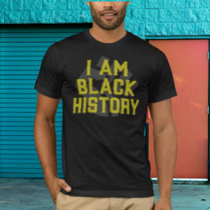 T-shirt Je Suis Noir Histoire - Black Poing Graphiste Chem