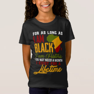 T-Shirt Je Suis Noir Histoire Cool à vie Noir Histoire lun