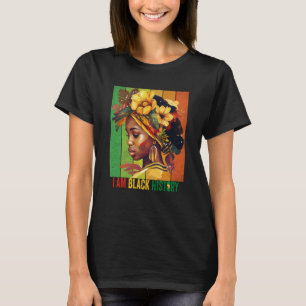 T-shirt JE SUIS NOIR HISTOIRE Femmes Filles Reine Noire Mo