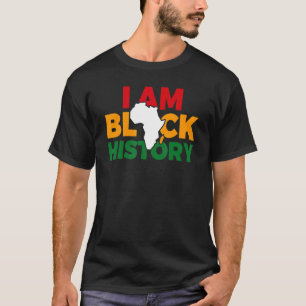 T-shirt Je Suis Noir Histoire Hommes Femmes Garçons Filles