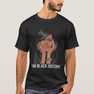 T-shirt Je Suis Noir Histoire Michelle Obama International