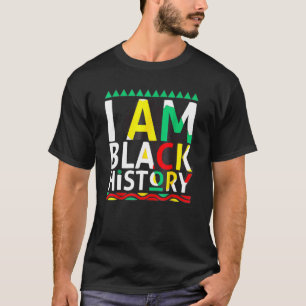 T-shirt Je Suis Noir Histoire Mois Afro African Pride Femm
