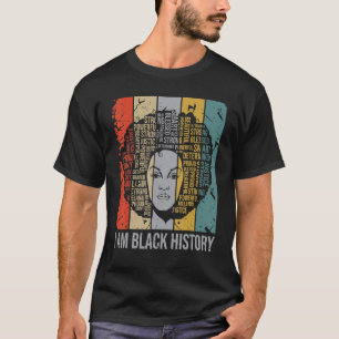 T-shirt Je Suis Noir Histoire Mois Fière Béni Puissant Bl