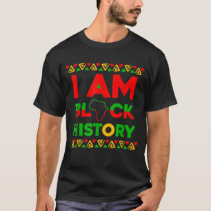 T-shirt Je Suis Noir Histoire Mois Vêtements Afrocentrique