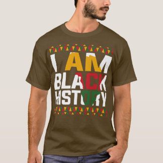 T-shirt Je suis Noir Histoire Noir Mois de l'Histoire Noir