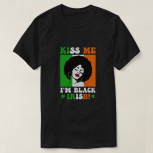 T-shirt Je suis noir Jour de la Saint Patrick irlandais no