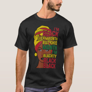 T-shirt Je suis Noir tous les mois mais ce mois-ci je suis