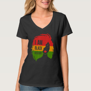 T-shirt Je Suis Noire Histoire Afro Femmes Fille Africaine