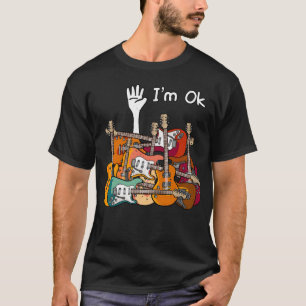 T-shirt Je suis OK Guitariste Guitare