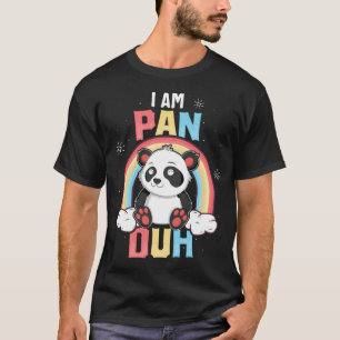 T-shirt Je suis Pan Duh Panda Pansexual Pride LGBT