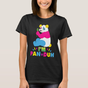T-shirt Je suis Pan Duh Pansexual Panda Rainbow Lgbt Pride