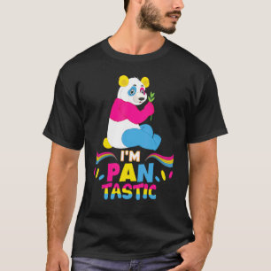 T-shirt Je suis Pan Tastic Fantastic Pansexual Panda Lgbt