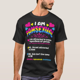 T-shirt JE SUIS PANSEXUAL Fierté Humour plaisanterie LGBT