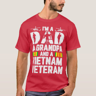 T-shirt Je suis papa, grand-père et vétéran du Vietnam1