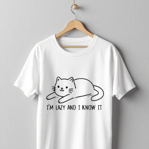 T-shirt Je suis paresseux et je le sais