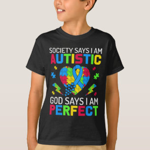 T-shirt Je suis Parfait Sensibilisation sur l'autisme Enfa