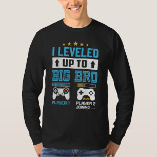 T-shirt Je suis passé à grand frère 2025 Joueur de jeux vi