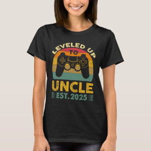 T-shirt Je suis passé au rang d'oncle 2025 Je vais être l'