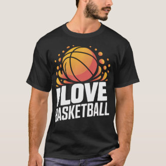 T-shirt Je suis passionné de basket-ball Passion Splash