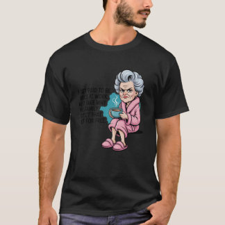 T-shirt Je suis payé pour être gentil au travail Pas sûr p