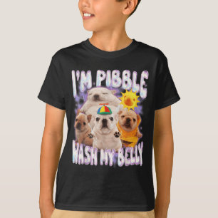 T-shirt Je Suis Pibble Lave Mon Ventre Pibble Meme Drôle D