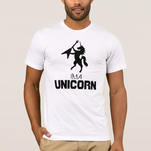 T-shirt "Je suis pièce en t d'une licorne" (Devant)