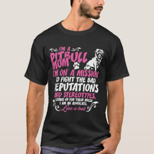 T-shirt Je Suis Pit Bull Maman En Mission