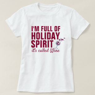 T-shirt JE SUIS PLEIN D'ESPRIT DE VACANCES C'est appelé V