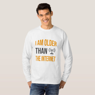 T-shirt Je Suis Plus Âgé Qu'Internet