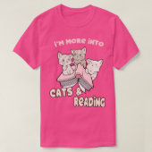T-shirt Je Suis Plus Dans Les Chats Et Lecture Livres Amou (Design devant)