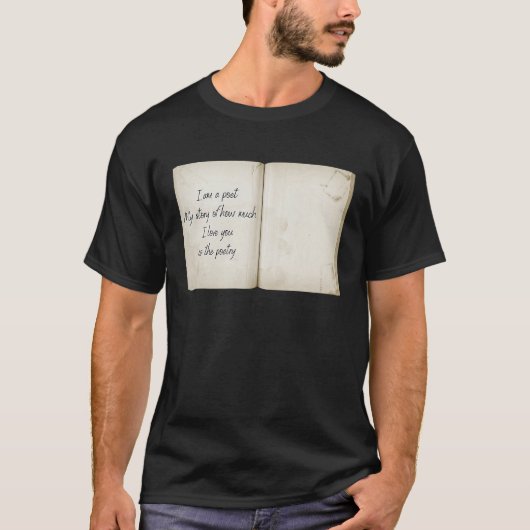 T-shirt Je suis poète (Devant)