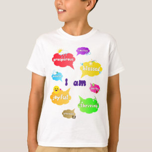 T-shirt Je Suis Positive Affirmations Mots Self Love