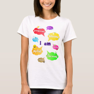 T-shirt Je Suis Positive Affirmations Mots Self Love