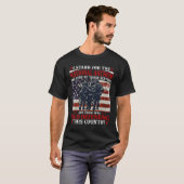 T-shirt Je suis pour l'hymne national (Devant entier)