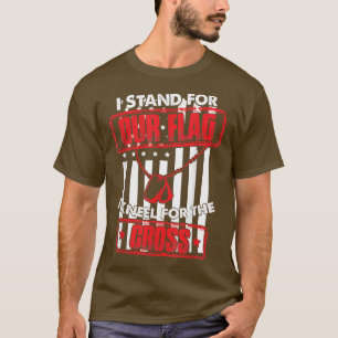 T-shirt Je suis pour notre drapeau Christian Vétérinaire T