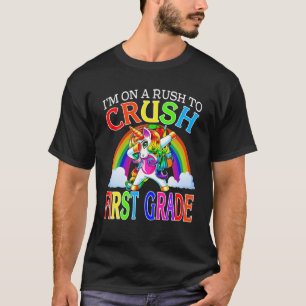 T-shirt Je suis pressé d'écraser la licorne de première an