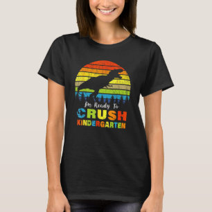 T-shirt Je Suis Prêt À Broyer Le Dinosaure Du Jardin D'Enf
