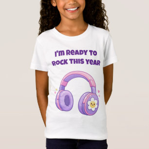T-Shirt Je suis prêt à déchirer cette année Écouteurs sour
