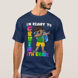 T-shirt Je suis prêt à écraser Bo Noir de 5Ème qualité en