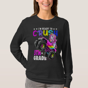 T-shirt Je suis prêt à écraser Camion Monster de 5e année 