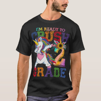 T-shirt Je suis prêt à écraser et grader Licorne Je suis p