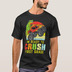 T-shirt Je Suis Prêt À Écraser La 1Ème Classe Trex Dino Re