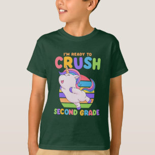 T-shirt Je suis prêt à écraser la 2e année de retour à l'é
