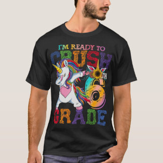 T-shirt Je suis prêt à écraser la 6e année Licorne Je suis
