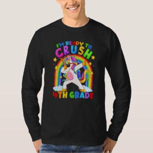 T-shirt Je suis prêt à écraser la licorne de 4e année de r