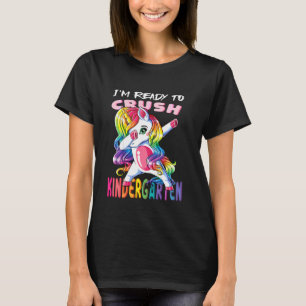 T-shirt Je Suis Prêt À Écraser La Maternelle Baby Unicorn