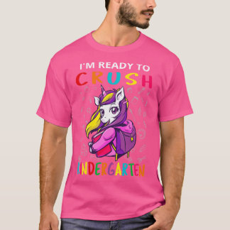 T-shirt Je Suis Prêt À Écraser La Maternelle V Unicorn